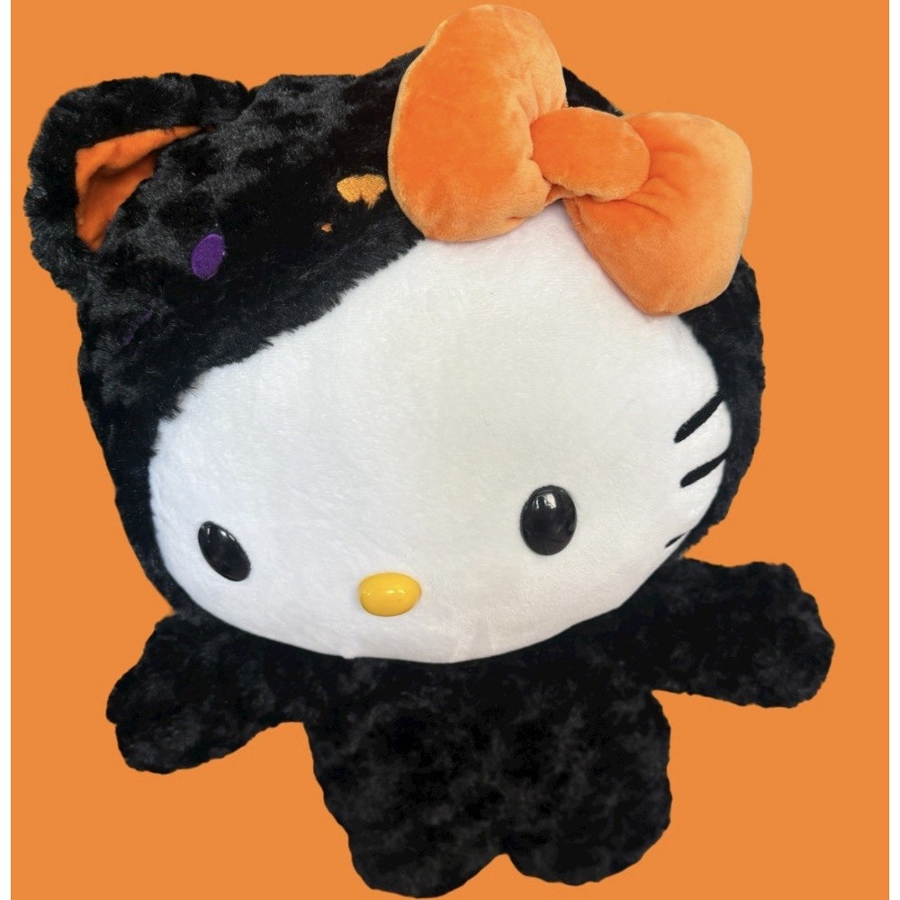 Hello Kitty 18" Gemmy Halloween Adorable Black Cat Door Greeter Sanrio 2019 LRGE